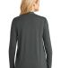 242 L5430 Port Authority Ladies Concept Knit Cardi in Grey smoke back view