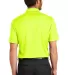 232 881655 Nike Golf Dri-FIT Colorblock Micro Piqu Volt/Cool Grey back view
