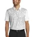 232 881658 Nike Golf Dri-FIT Mobility Camo Polo White/Cool Gry front view