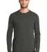 1001 NEA102 New Era  Heritage Blend Long Sleeve Cr Graphite front view