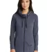 1001 LNEA511 New Era  Ladies Tri-Blend Fleece Full True Navy Hthr front view