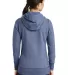 1001 LNEA502 New Era  Ladies French Terry Full-Zip Dark Royal Twi back view