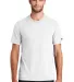 1001 NEA120 New Era  Sueded Cotton Crew Tee White front view