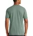 1001 NEA130 New Era  Tri-Blend Performance Crew Te in Dark green back view