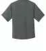 1001 YNEA600 New Era  Youth Cage Short Sleeve 1/4- Graphite back view