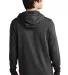 1001 NEA510 New Era  Tri-Blend Fleece Pullover Hoo in Black heather back view