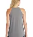 DT137L District Made  Ladies Perfect Tri  Rocker T in Grey frost back view
