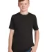 DT130Y District Made  Youth Perfect Tri  Crew Tee Black front view