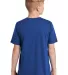 DT130Y District Made  Youth Perfect Tri  Crew Tee Deep Royal back view