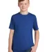DT130Y District Made  Youth Perfect Tri  Crew Tee Deep Royal front view