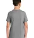 DT130Y District Made  Youth Perfect Tri  Crew Tee Grey Frost back view