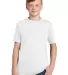 DT130Y District Made  Youth Perfect Tri  Crew Tee White front view