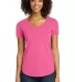 238 DT6401 District Juniors Scoop Neck Very Import Fuchsia Frost front view