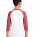 238 DT6210Y District  Youth Very Important Tee  3/ Hthrd Red/Wht back view