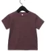Bella + Canvas 3001T Toddler Tee in Heather maroon front view