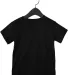 Bella + Canvas 3001T Toddler Tee in Solid blk blend front view