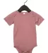 134B Bella + Canvas Baby Triblend Short Sleeve One in Mauve triblend front view
