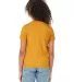 3413Y Bella + Canvas Youth Triblend Jersey Short S in Mustard triblend back view