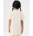 3413Y Bella + Canvas Youth Triblend Jersey Short S in Oatmeal triblend back view