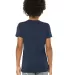 3413Y Bella + Canvas Youth Triblend Jersey Short S in Solid nvy trblnd back view