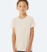 3413Y Bella + Canvas Youth Triblend Jersey Short S in Solid natural triblend