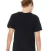 3014 Bella + Canvas Raw Neck Tee in Black back view