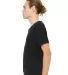 3014 Bella + Canvas Raw Neck Tee in Black side view