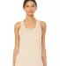 6008 Bella + Canvas Women's Jersey Racerback Tank NATURAL front view