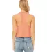 6682 Women's Racerback Cropped Tank Crop Top  in Heather sunset back view