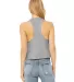 6682 Women's Racerback Cropped Tank Crop Top  in Athletic heather back view