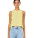 6682 Women's Racerback Cropped Tank Crop Top  in Hth frnch vanlla front view