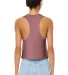 6682 Women's Racerback Cropped Tank Crop Top  in Heather mauve back view