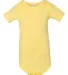 100B Bella + Canvas Baby Short Sleeve Onesie in Yellow front view