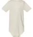 100B Bella + Canvas Baby Short Sleeve Onesie in Natural front view