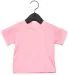 3001B Bella + Canvas Baby Short Sleeve Tee in Pink front view