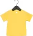 3001B Bella + Canvas Baby Short Sleeve Tee in Yellow front view