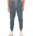 3727 Bella + Canvas Unisex Sponge Fleece Jogger Sw in Heather slate front view
