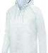 3102 Augusta Sportswear Hooded Coaches Jacket in White front view