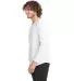 Next Level 6072 Tri-Blend Long Sleeve Henley in Heather white side view