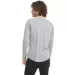 Next Level 6072 Tri-Blend Long Sleeve Henley in Premium heather back view