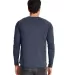 Next Level 6072 Tri-Blend Long Sleeve Henley in Vintage navy back view