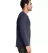 Next Level 6072 Tri-Blend Long Sleeve Henley in Vintage navy side view