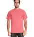 Next Level Apparel 7410 Inspired Dye Crew in Guava front view