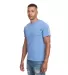 Next Level Apparel 7410 Inspired Dye Crew in Peri blue side view