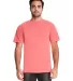Next Level 7415 Inspired Dye Pocket Crew in Guava front view