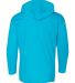 49 987B Youth Long Sleeve Hooded T-Shirt CARIBBEAN BLUE back view