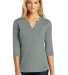 250 LOG132 OGIO  Ladies Fuse Henley Rogue Grey front view