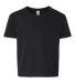 50 SF45BR SofSpun Youth T-Shirt Black front view