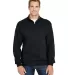 50 SF95R Sofspun® Quarter-Zip Sweatshirt Black front view