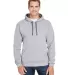 50 SF77R Sofspun® Microstripe Hooded Pullover Swe Grey Stripe front view